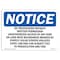 Signmission OSHA Notice Sign, 3.5" Height, 5" Width, No Trespassing Without Written Permission Sign, Landscape OS-NS-D-35-L-15007 - alternate 1